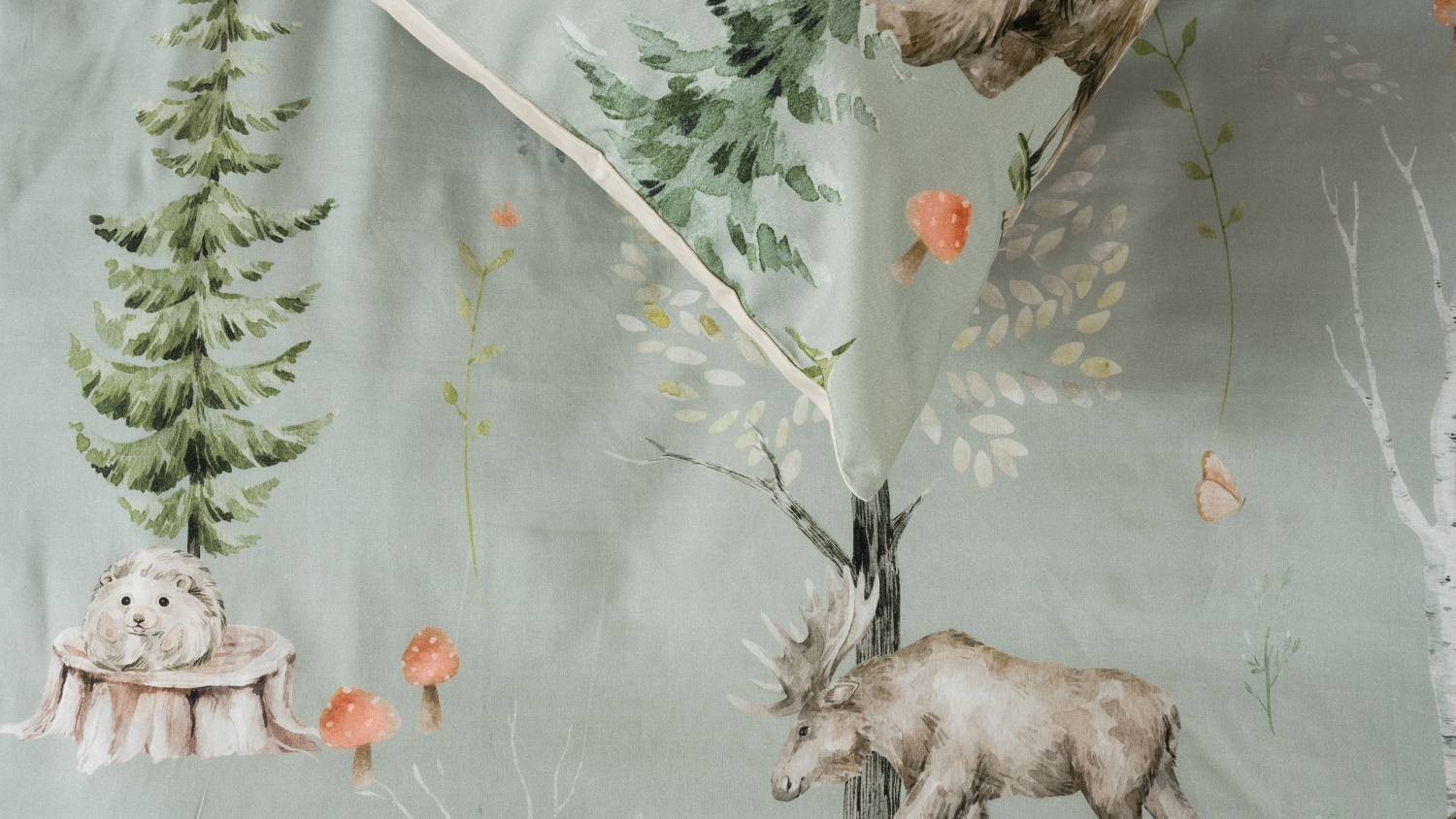 Into The Forest Duvet Cover Set by Squiggles - Double